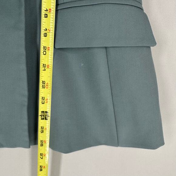 ZARA Teal Double Breasted Blazer Women’s Size Small Workwear Lined Jacket - Picture 6 of 10